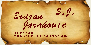 Srđan Jaraković vizit kartica
